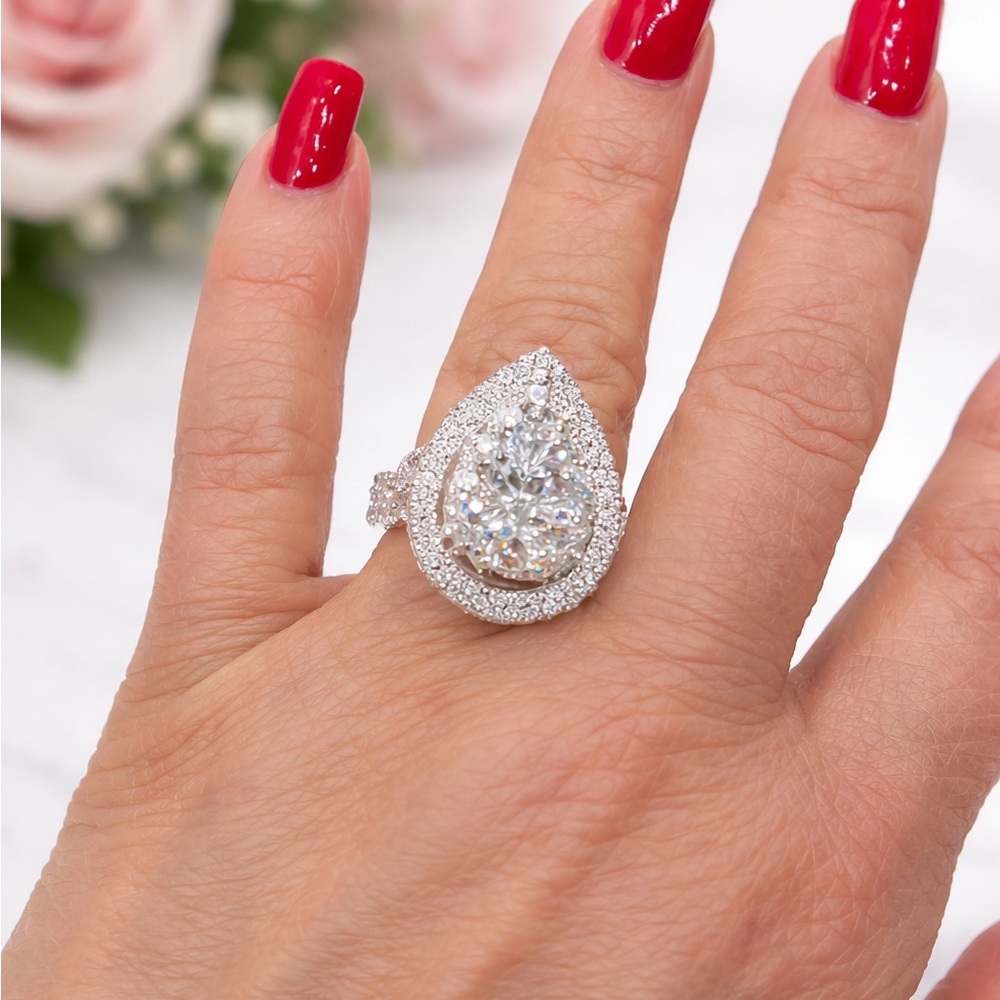 5 Carat Lab Halo Diamond Ring